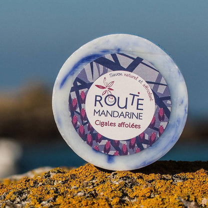 Savon Parfum Lavande, violette et menthe Route mandarine