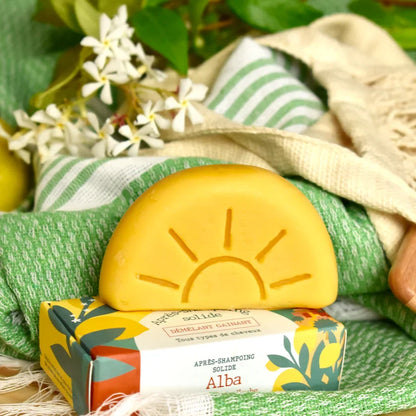 Boite et après-shampoing solide Alba