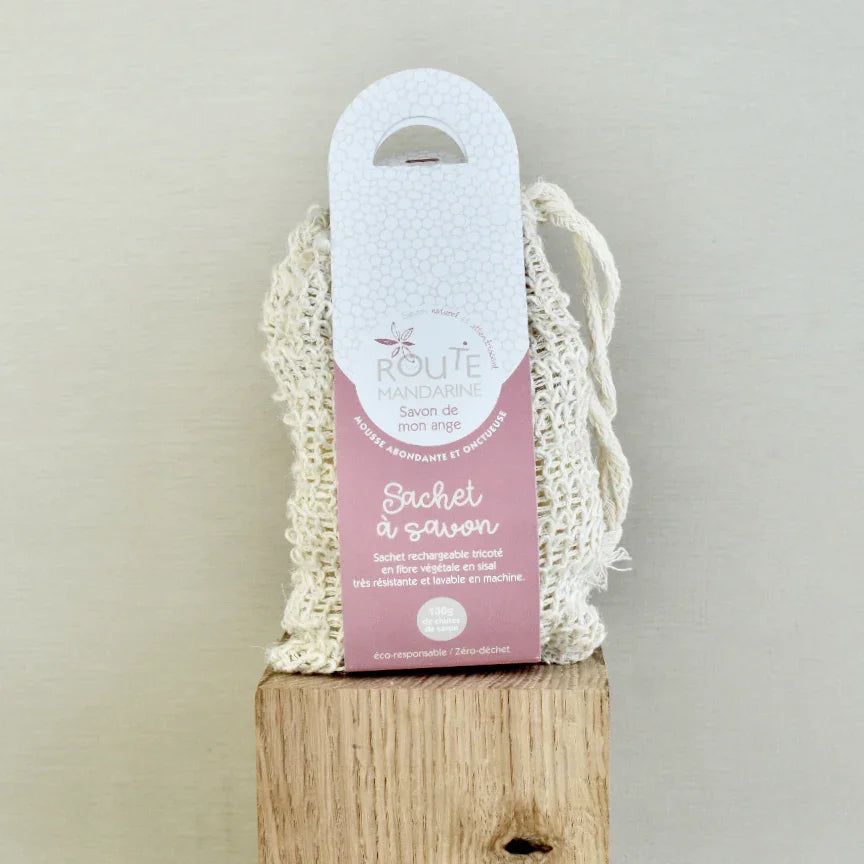 sachet sisal savon de mon ange Route Mandarine