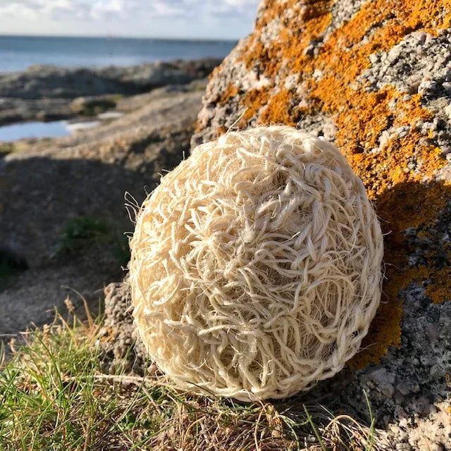 Pelote gommante en sisal Route mandarine