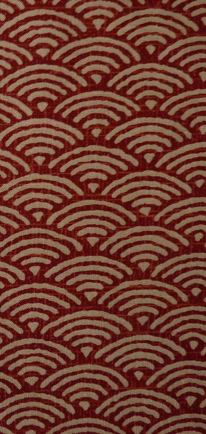 Motifs rouge Samouraï Route mandarine